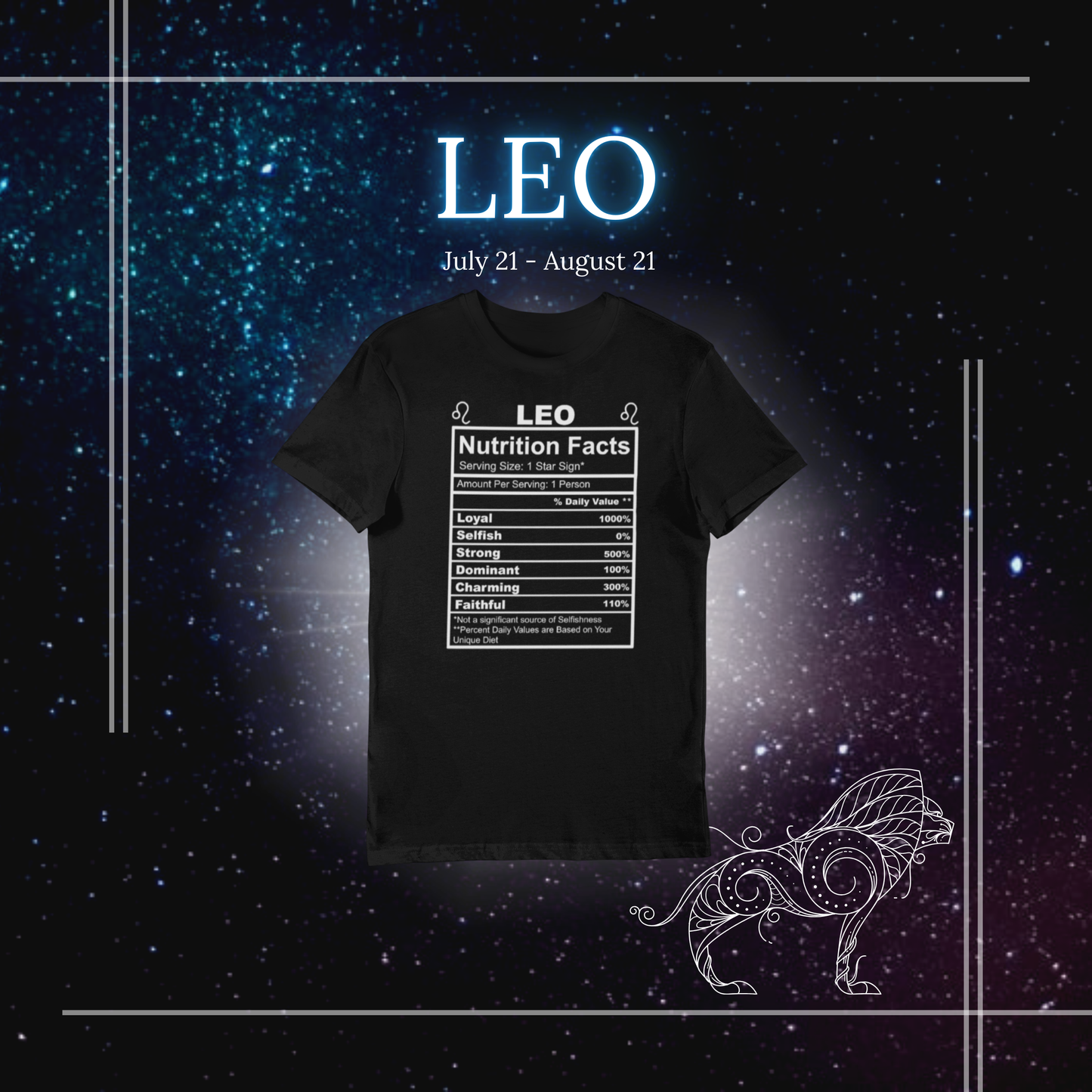 Leo Nutrition Facts shirt