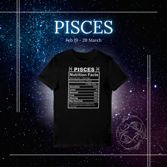 Pisces Nutrition Facts shirt